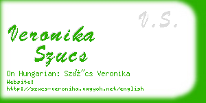 veronika szucs business card